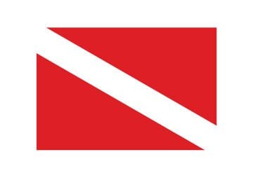 Dalış Bayrağı Sticker