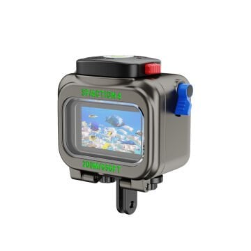 Sea Frogs  Dji Action 5/4/3 Kamera için Alüminyum Kabin (200 metrelik)