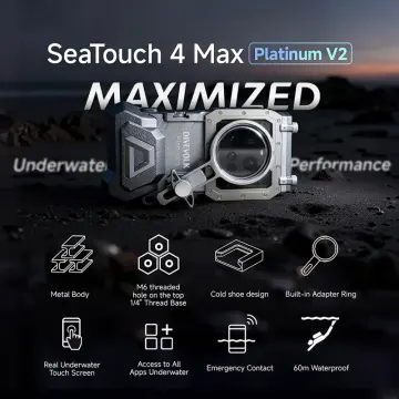 DIVEVOLK SeaTouch 4 Max PLATİNİUM Kabin (Akıllı Telefonlar İçin)