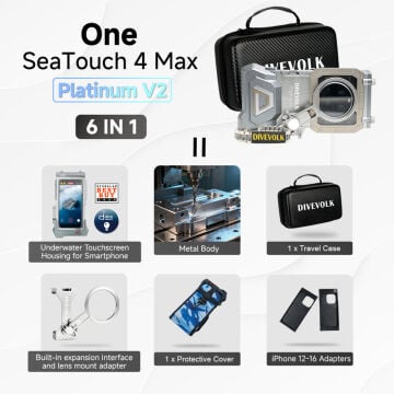 DIVEVOLK SeaTouch 4 Max PLATİNİUM Kabin (Akıllı Telefonlar İçin)