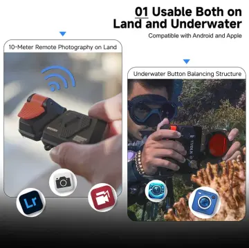 DIVEVOLK Seatouch 4 Max Serisi Gövde için Su Altı Harici Deklanşör